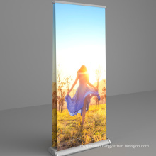 Custom aluminium flex banner stand roll up advertising indoor